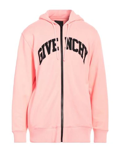 Shop Givenchy Man Sweatshirt Coral Size M Cotton In Red