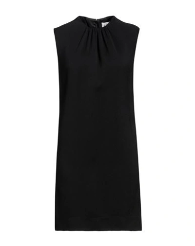 Shop Lanvin Woman Mini Dress Black Size 8 Viscose