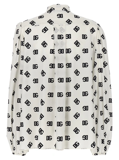 Shop Dolce & Gabbana Dg Shirt, Blouse White/black