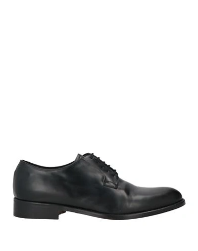 Shop Nelson Man Lace-up Shoes Black Size 8 Leather