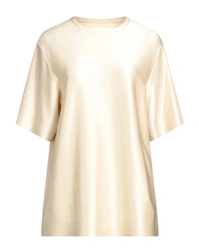Shop Jil Sander Woman T-shirt Ivory Size 6 Viscose, Elastane In White