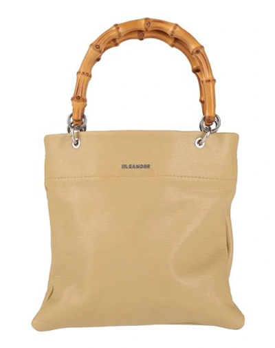 Shop Jil Sander Woman Handbag Sand Size - Soft Leather In Beige