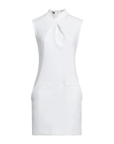 Shop Bcbgmaxazria Woman Mini Dress White Size 4 Polyester, Viscose, Elastane
