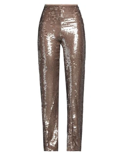 Sabina Musayev Sabina Musáyev Woman Pants Taupe Size S Polyester, Terylene In Grey