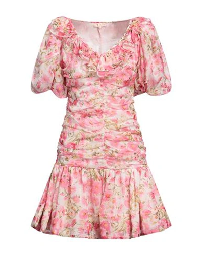 Shop Bytimo Woman Mini Dress Pink Size S Viscose