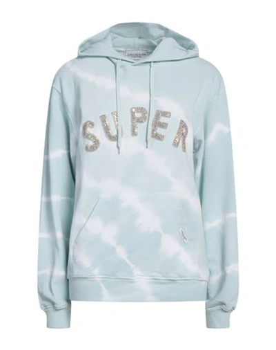 Forte Dei Marmi Couture Woman Sweatshirt Sky Blue Size M Cotton In Blue
