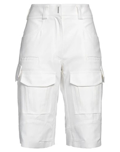 Shop Givenchy Woman Cropped Pants White Size 4 Cotton