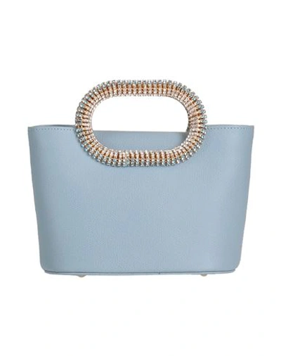 Shop Rosantica Woman Handbag Sky Blue Size - Soft Leather