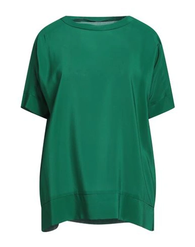Shop Archivio B Woman Top Green Size S Silk