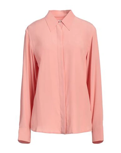 Shop Dries Van Noten Woman Shirt Blush Size 10 Acetate, Silk In Pink