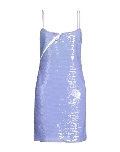Shop Dsquared2 Woman Mini Dress Lilac Size 6 Polyamide, Polyester In Purple