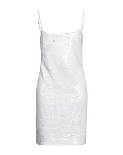 Shop Dsquared2 Woman Mini Dress White Size 4 Polyamide, Polyester