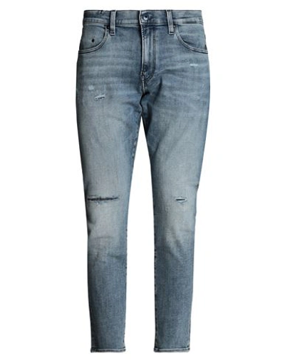 Shop G-star Raw Man Jeans Blue Size 34w-32l Cotton, Elastomultiester, Lycra