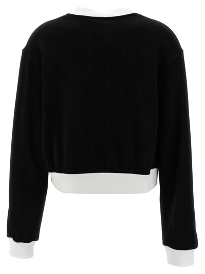 Shop Dolce & Gabbana Logo Sweatshirt Sweater, Cardigans White/black