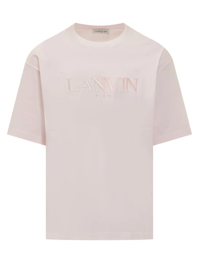 Shop Lanvin T-shirt With Logo In Pink