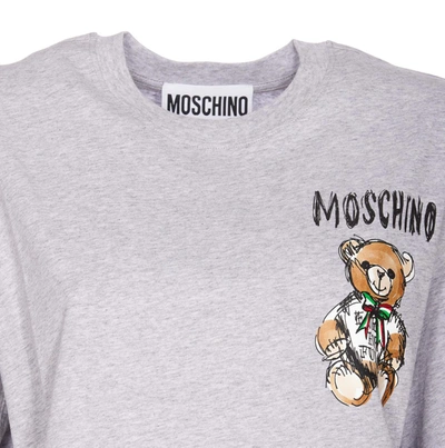 Shop Moschino T-shirts And Polos In Grey