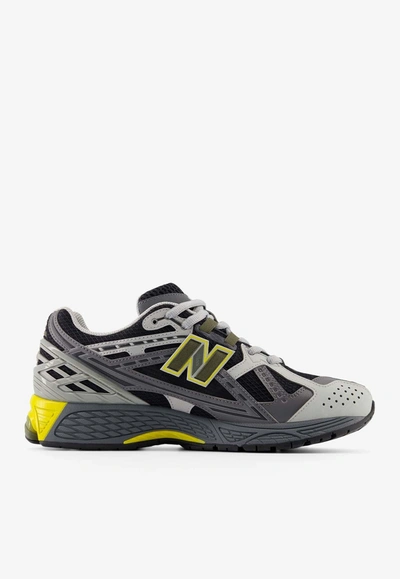 Shop New Balance 1906n Low-top Sneakers In Castlerock/black/yellow Leather In Gray