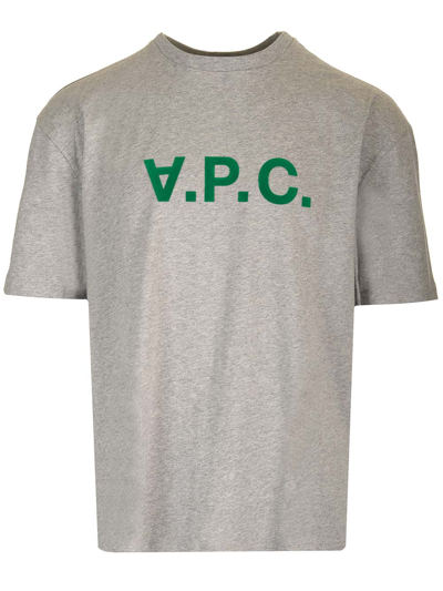 Shop Apc Signature T-shirt In Grey