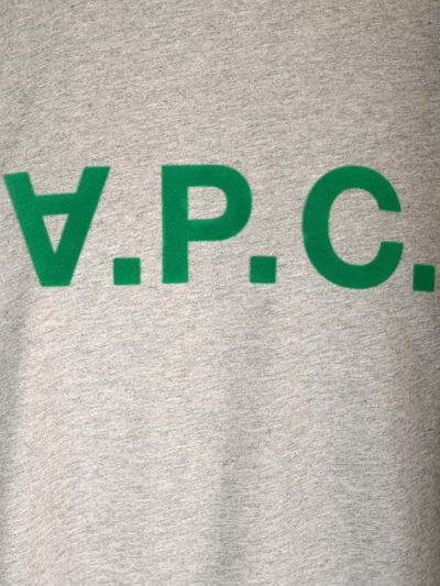 Shop Apc Signature T-shirt In Grey