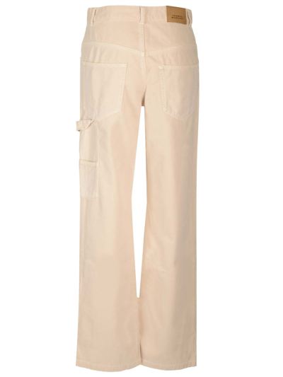 Shop Isabel Marant Bymara Straight Leg Jeans In White