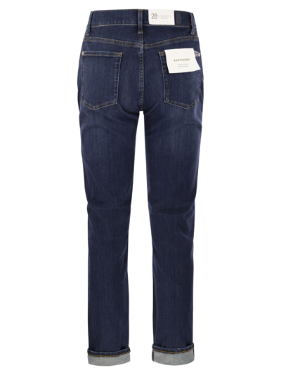 7 For All Mankind Relaxed Skinny Mid-rise Boyfriend Jeans For Women In Dark Denim In Dark Denim