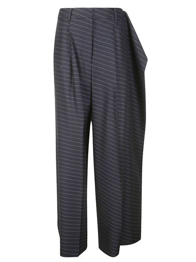 Shop Jw Anderson Side Panel Trousers In Navy