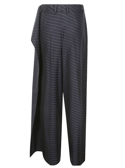 Shop Jw Anderson Side Panel Trousers In Navy