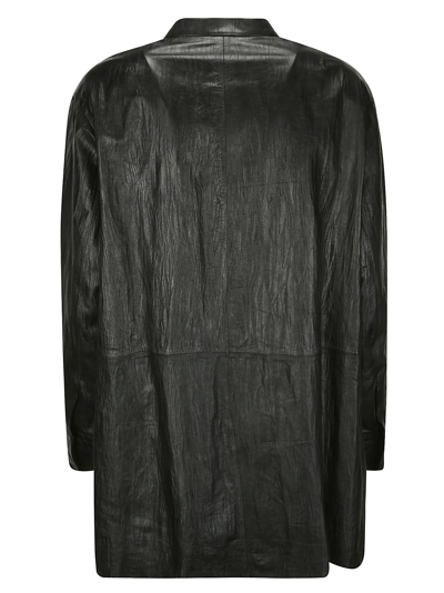 Shop Desa 1972 Leather Shirt In Black