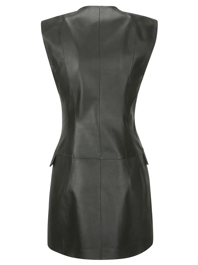 Shop Desa 1972 Leather Dress In Black