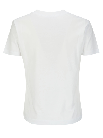 Shop Versace Jeans Couture 76dp613 R Logo Baroque T-shirt In White