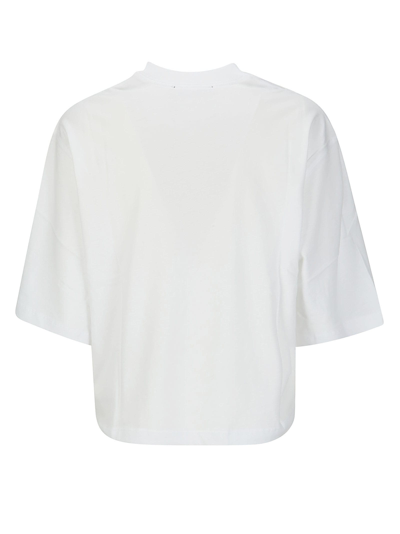 Shop Versace Jeans Couture 76dp604 R Vembl Gummy Glitter T-shirt In White