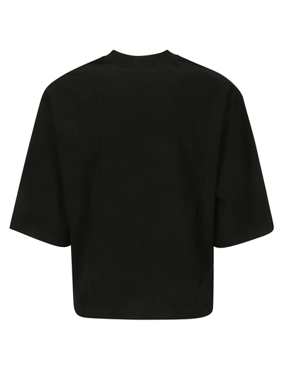 Shop Versace Jeans Couture 76dp604 R Logo Watercolor T-shirt In Black