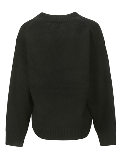 Shop Totême V-neck Wool Cashmere Knit In Black