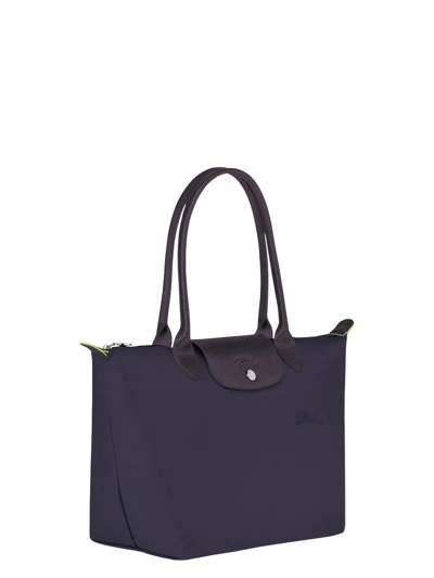 Shop Longchamp Le Pliage M Tote Bag In Mirtillo