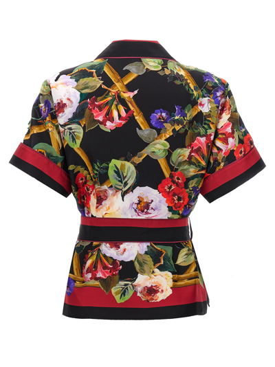 Shop Dolce & Gabbana Roseto Shirt In Multicolor