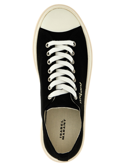 Shop Isabel Marant Austen Sneakers In White/black
