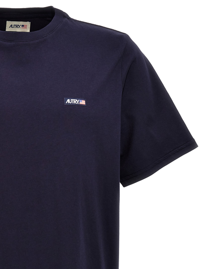Shop Autry Logo Patch T-shirt In Blue