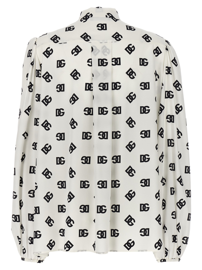 Shop Dolce & Gabbana Dg Shirt In White/black