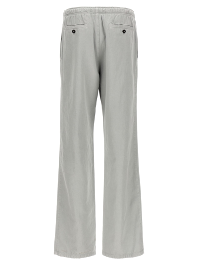 Shop Palm Angels Monogram Travel Pants In Gray