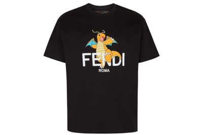 Pre-owned Fendi X Frgmt X Pokemon T-shirt Black