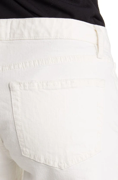 Shop Frame Le Grand Garcon Cutoff Denim Shorts In Au Natural Rips