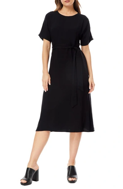 Shop By Design Lucille Crepe Midi Dress In Black