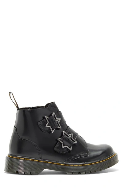 Dr. Martens' Kids' Devon Bex Star Water Repellent Boot In Black