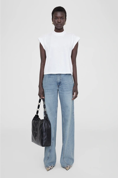 Anine Bing Caspen Boxy Tee In White