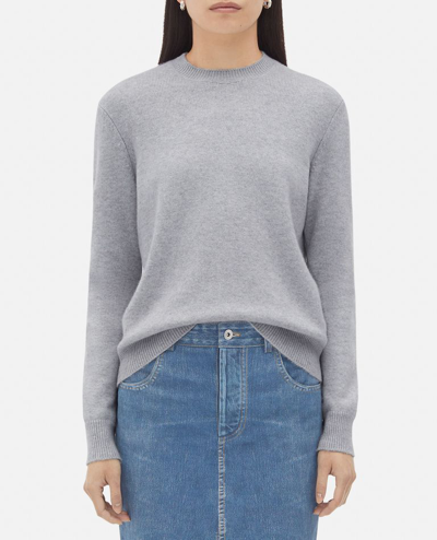 Bottega Veneta Cashmere Knit Sweater In Grey