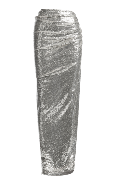 MATICEVSKI LUNA SEQUINED MESH MAXI SKIRT 