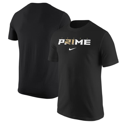 Shop Nike Deion Sanders Black Coach Prime Core T-shirt