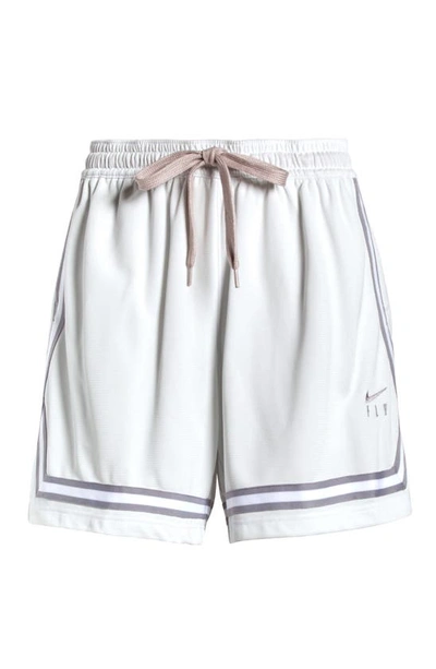 Shop Nike Dri-fit Fly Crossover Basketball Shorts In Summit White/ Cement Grey