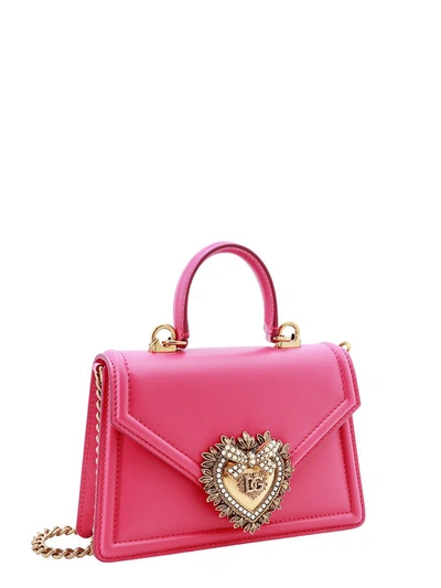 Shop Dolce & Gabbana Small Devotion Bag In Pink