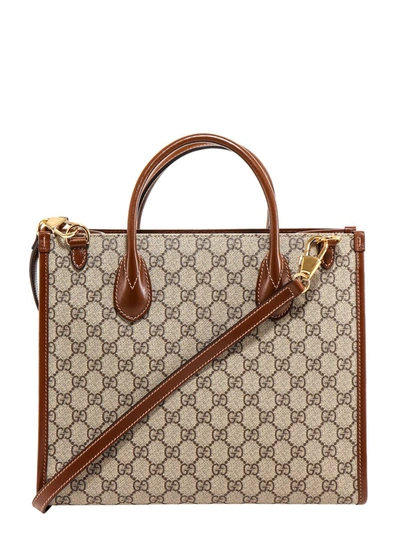 Shop Gucci Handbag In Beige